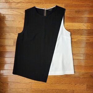 Ted Baker Black & White Sleeveless Top